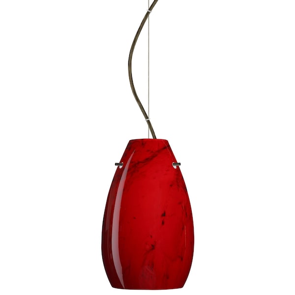 Besa Lighting Pera 9 Cord Pendant, Magma, Bronze Finish, 1x100W Incandescent 1KX-4126MA-BR - main